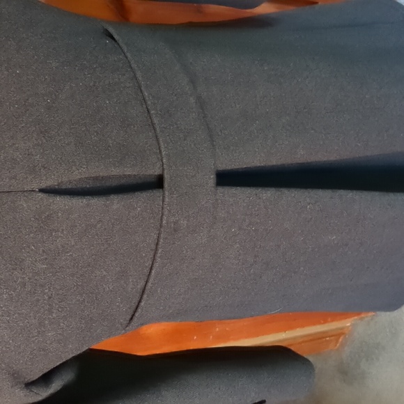 SANDRA AUGELAZZI* 100% wool 3/4 length satin lined 3 button front winter coat - Picture 5 of 14